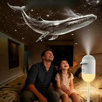 2-In-1 Mini Galaxy Star Projector Night Light – Starry Sky Ambient Lamp for Bedroom Sleep & Decoration